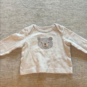 Adorable Bear Print Baby Sweater